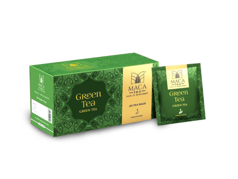 Maca Premium Green Tea Bags - 25 Premium Tea Bags